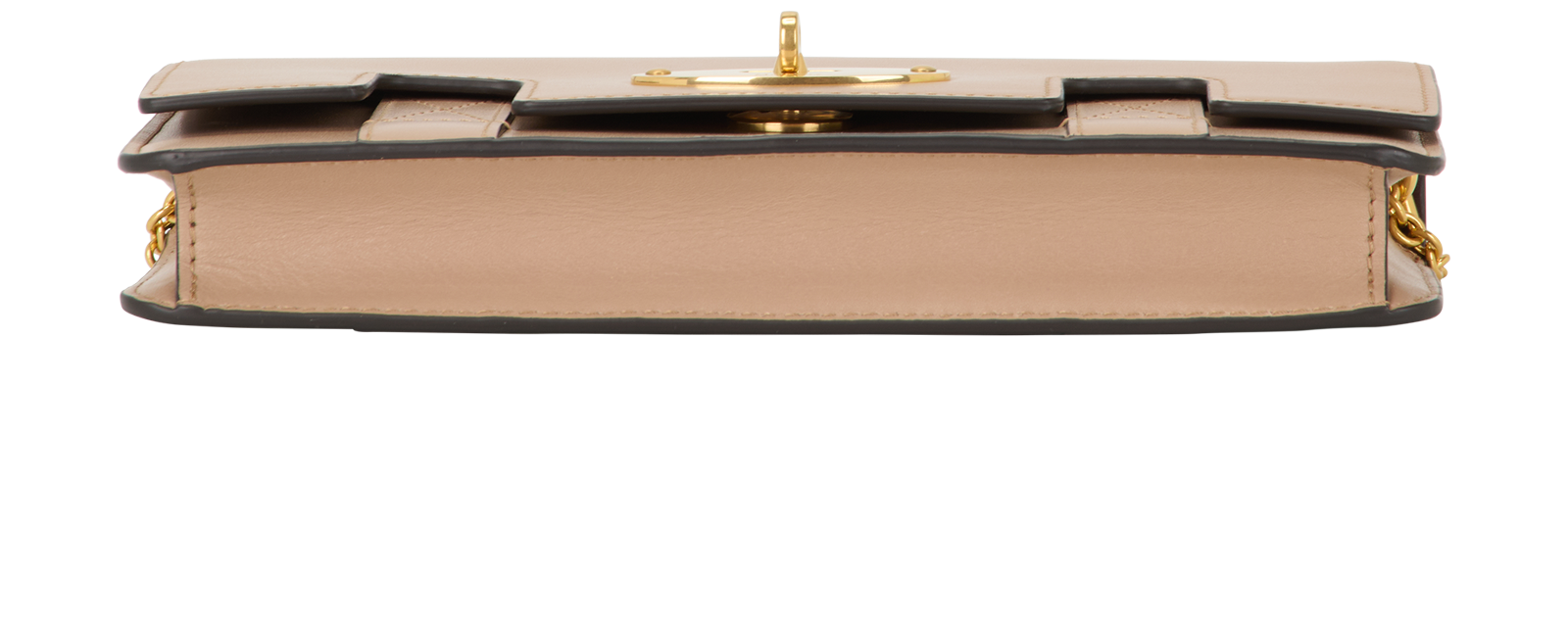 East West Bayswater Clutch, &pound;295, Handbags, Beige, Leather, Top view